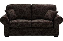 Heart of House Chedworth Floral Sofa Bed - Chocolate/Mocha